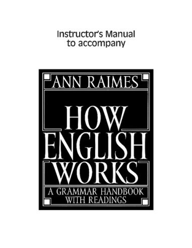 How English Works Instructor's Manual