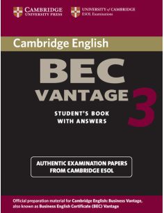Cambridge BEC Vantage 3 Student's Book with Answers