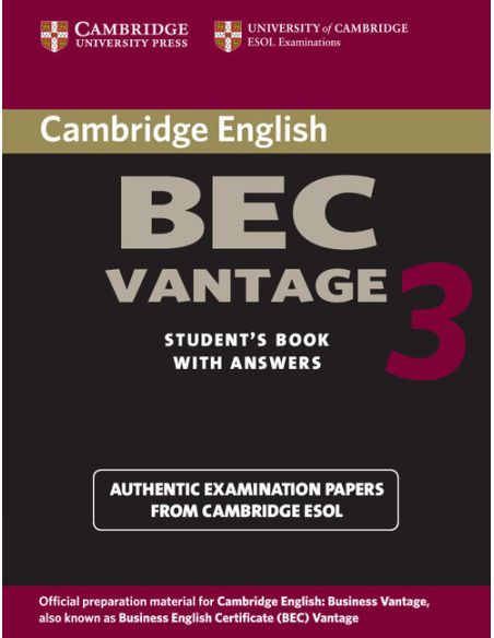 Cambridge BEC Vantage 3 Student's Book with Answers