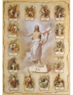 Cartel 49X68  614-Cr. Nº 502 Via Crucis
