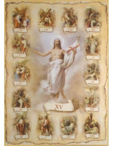 Cartel 49X68  614-Cr. Nº 502 Via Crucis