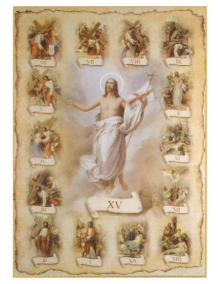 Cartel 49X68  614-Cr. Nº 502 Via Crucis