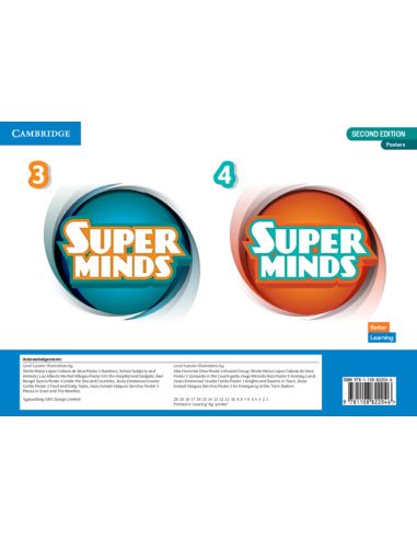Super Minds Levels 34 Poster Pack British English