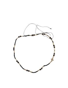 Rosario Collar Cristal Color Negro
