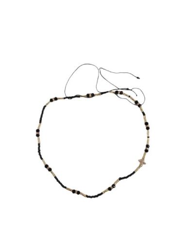 Rosario Collar Cristal Color Negro