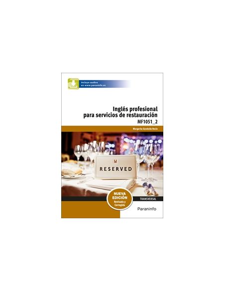 Inglés Profesional Para Servicios De Restauración