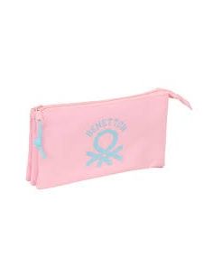 Portatodo Triple Benetton Basics "Rosa Pastel"