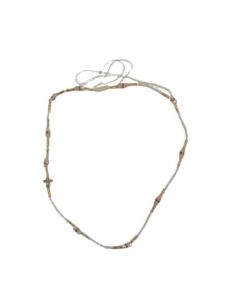 Rosario Collar Cristal Color Beige