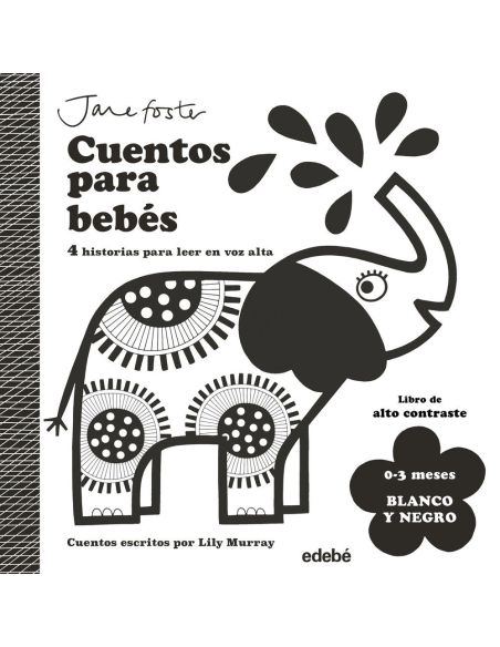 Cuentos para bebés. Libro de alto contraste. 0 - 3 meses