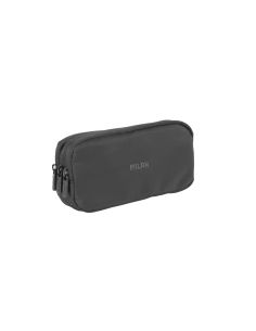 Estuche portatodo 3 cremalleras serie shadow, negro milán
