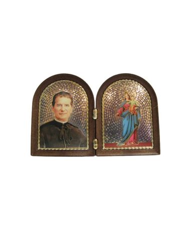 DIPTICO MARÍA 11X7,5CM AUXILIADORA - D.BOSCO