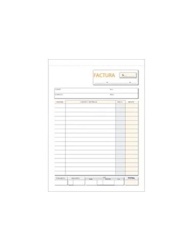 Talonario Facturas Plus Office Natural 109Mmx153Mm Duplicado 50