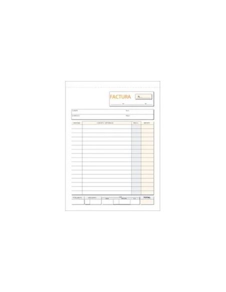 Talonario Facturas Plus Office Natural 109Mmx153Mm Duplicado 50