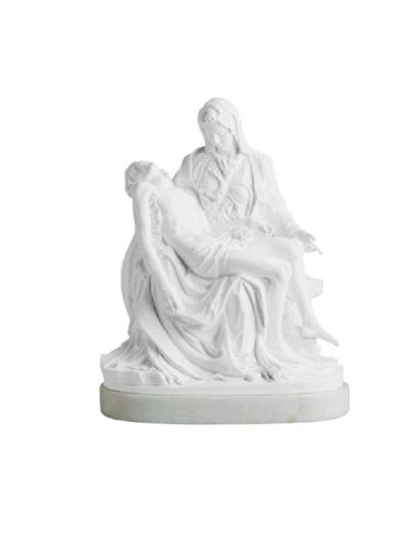 Piedad De Miguel Angel 12 Cm. Alabastro