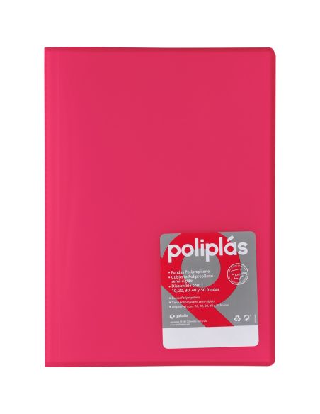 Carpeta 50 Fundas Poliplas A4 Translucido colores Surtidos