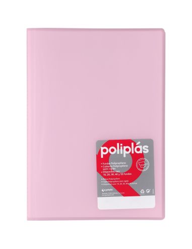 Carpeta 50 Fundas Poliplas A4 Translucido colores Surtidos