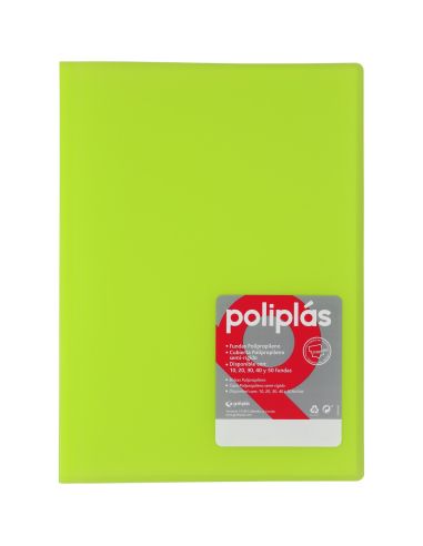 Carpeta 50 Fundas Poliplas A4 Translucido colores Surtidos