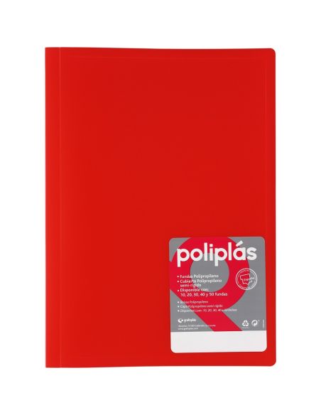 Carpeta 50 Fundas Poliplas A4 Translucido colores Surtidos