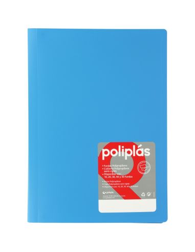 Carpeta 20 Fundas Poliplas Folio Opaco Colores Surtidos