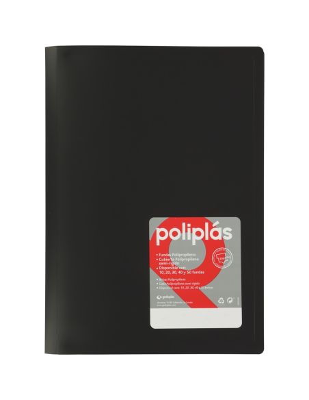 Carpeta 20 Fundas Poliplas Folio Opaco Colores Surtidos