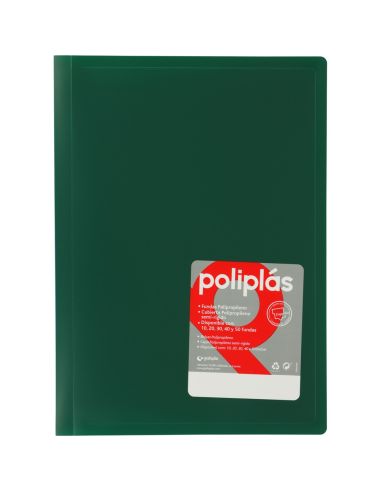 Carpeta 20 Fundas Poliplas Folio Opaco Colores Surtidos