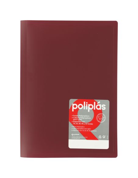Carpeta 20 Fundas Poliplas Folio Opaco Colores Surtidos