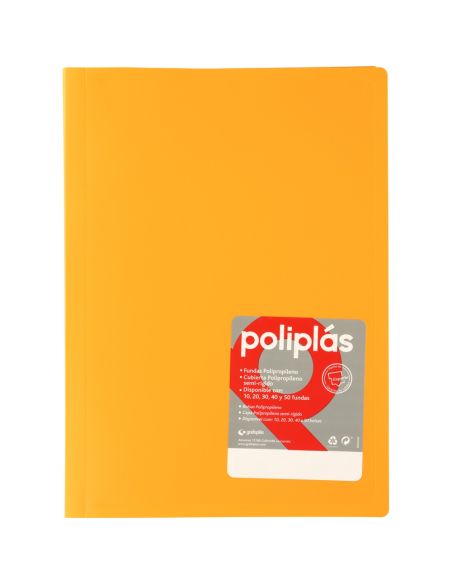 Carpeta 20 Fundas Poliplas Folio Opaco Colores Surtidos