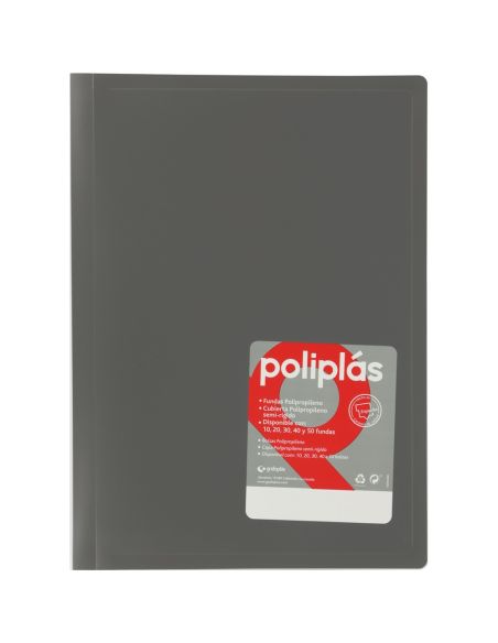 Carpeta 20 Fundas Poliplas Folio Opaco Colores Surtidos