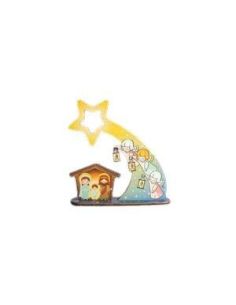 Nacimiento Infantil Madera Estrella Angeles 16X22Cm (3)