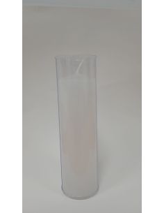 Vela vaso blanca 4,5x16cm (Caja 20 velas precio unidad)