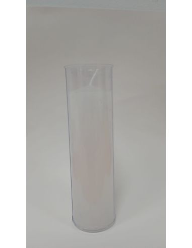 Vela vaso blanca 4,5x16cm (Caja 20 velas precio unidad)