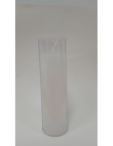 Vela vaso blanca 4,5x16cm (Caja 20 velas precio unidad)