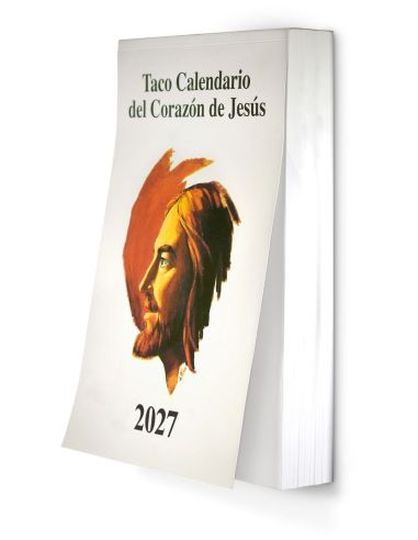 Taco Calendario Del Corazon De Jesus Grande Con Iman 2027