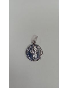 Medalla Maria Auxiliadora 15Mm Plata de Ley