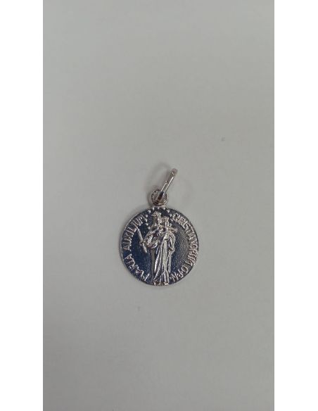 Medalla Maria Auxiliadora 15Mm Plata de Ley