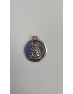 Medalla V. Rocío Metal Plata 5µm 22mm redonda