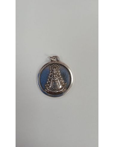 Medalla V. Rocío Metal Plata 5µm 22mm redonda