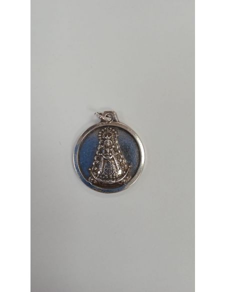 Medalla V. Rocío Metal Plata 5µm 22mm redonda