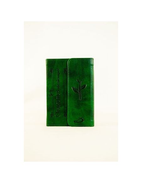 Oraciones de siempre-cubierta símil piel verde imán