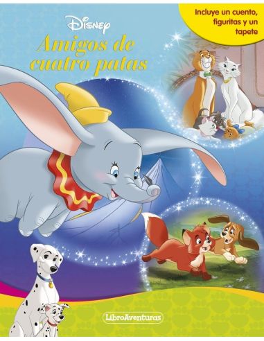Amigos De Cuatro Patas - Libroaventuras - Incluye Un Cuento, Figuritas Y Un Tapete
