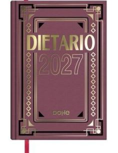 Dietario Cuarto 2027 Dia Pagina Burdeos (Dohe)