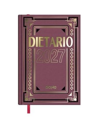 Dietario Cuarto 2027 Dia Pagina Burdeos (Dohe)
