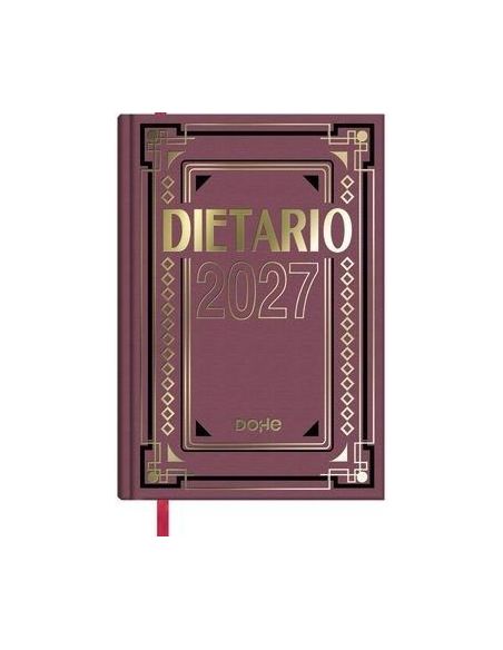 Dietario Cuarto 2027 Dia Pagina Burdeos (Dohe)