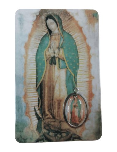 Estampa Medalla 85X55Mm Pvc-Resina  Guadalupe
