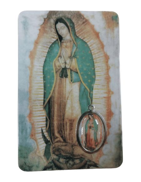 Estampa Medalla 85X55Mm Pvc-Resina  Guadalupe