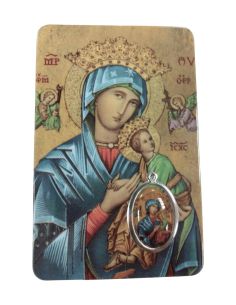 Estampa Medalla 85X55Mm Pvc-Resina  Perpetuo Socorro