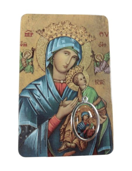 Estampa Medalla 85X55Mm Pvc-Resina  Perpetuo Socorro