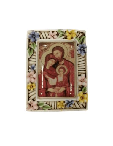 Iman Resina Cuad. Flores 40X30Cm Sagrada Familia