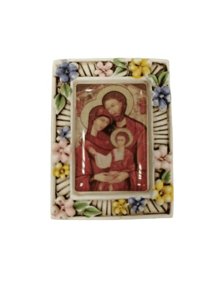 Iman Resina Cuad. Flores 40X30Cm Sagrada Familia