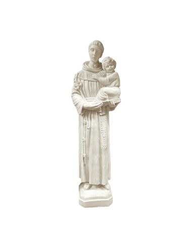 San Antonio 33Cm Blanco Resina Marmol